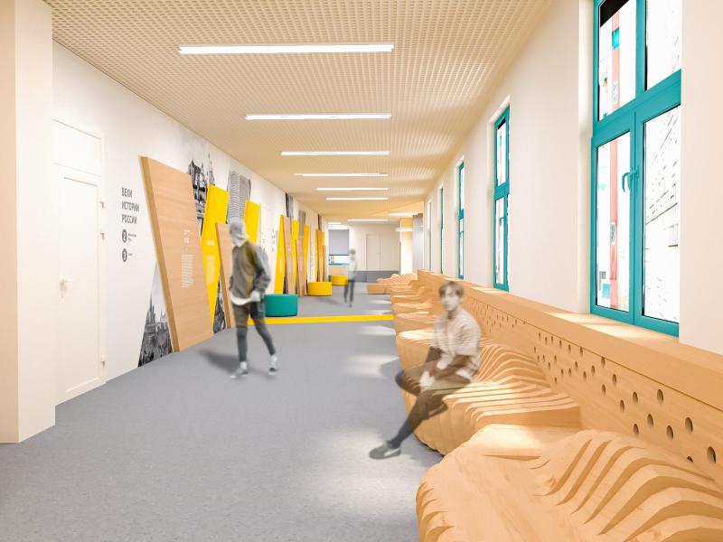 Оформление рекреаций для коридоров в школе и других пространств с целью создания занимательной среды для учеников