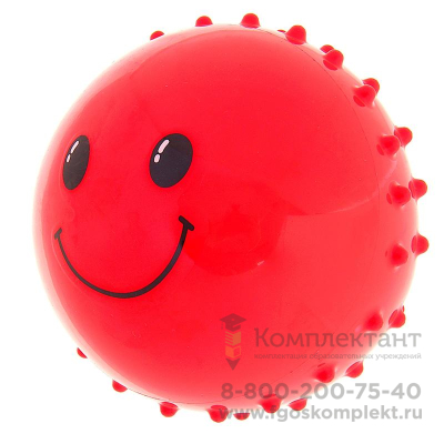 Мяч массажный SL Рожица 10 см для детских садов (ДОУ) купить по низким ценам