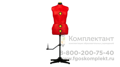 Манекен портновский раздвижной EFFEKTIV Tailor Woman S (red)