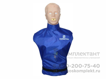 "Александр-03" тренажер-манекен взрослого пострадавшего для отработки приемов сердечно-легочной реанимации (голова, торс) со светозвуковым индикатором