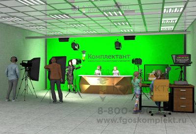 Школьная теле- и видеостудия 2 в 1 с методическим пособием TV Studio Innovator для площади 40-60 м кв 📺 в Москве