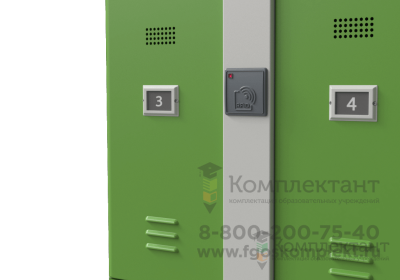 Шкаф для хранения и зарядки мобильных телефонов Innovator на 80 ячеек с электронными замками 🪑 в Москве