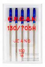 Иглы джинс № 100, 5 шт. Organ