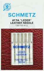 Иглы для кожи 130705H LL № 90, 5 шт. Schmetz