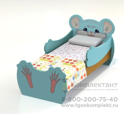 Кровать детская «Собачка»,«Мышонок» арт. MKr24143