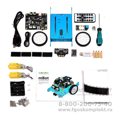 Робототехнический конструктор Makeblock mBot V1.1-Blue(2.4G Version) в Москве