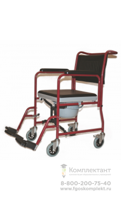 Кресло-коляска инвалидная, (кресло-каталка с туалетным устройством, складная) LY-800-690 арт. MT10773 